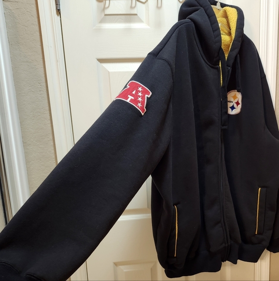 Pittsburgh Steelers hoodie coat XXL - Picture 6 of 8